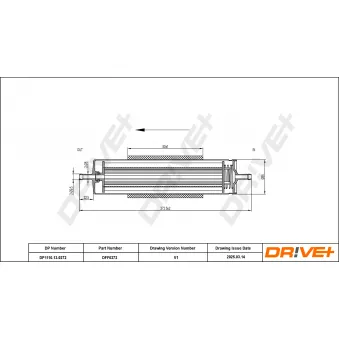 Filtre à carburant Dr!ve+ OEM 13327787477
