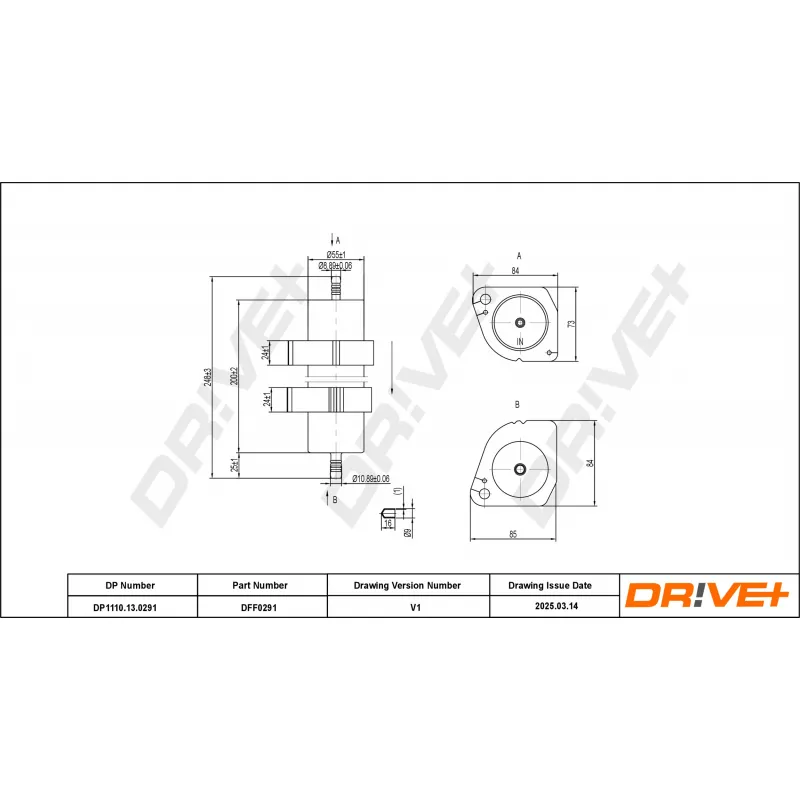 Filtre à carburant Dr!ve+ DP1110.13.0291 - Visuel 1