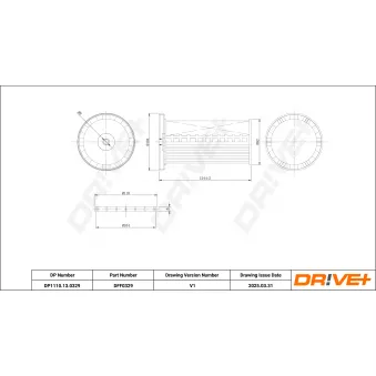 Filtre à carburant Dr!ve+ DP1110.13.0329