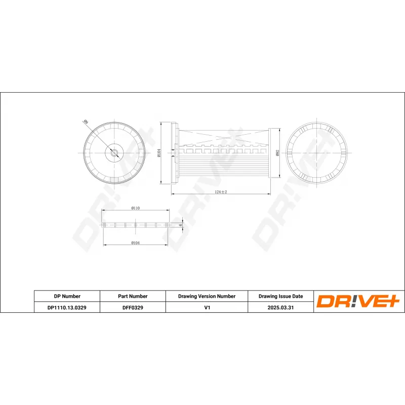 Filtre à carburant Dr!ve+ DP1110.13.0329 - Visuel 1