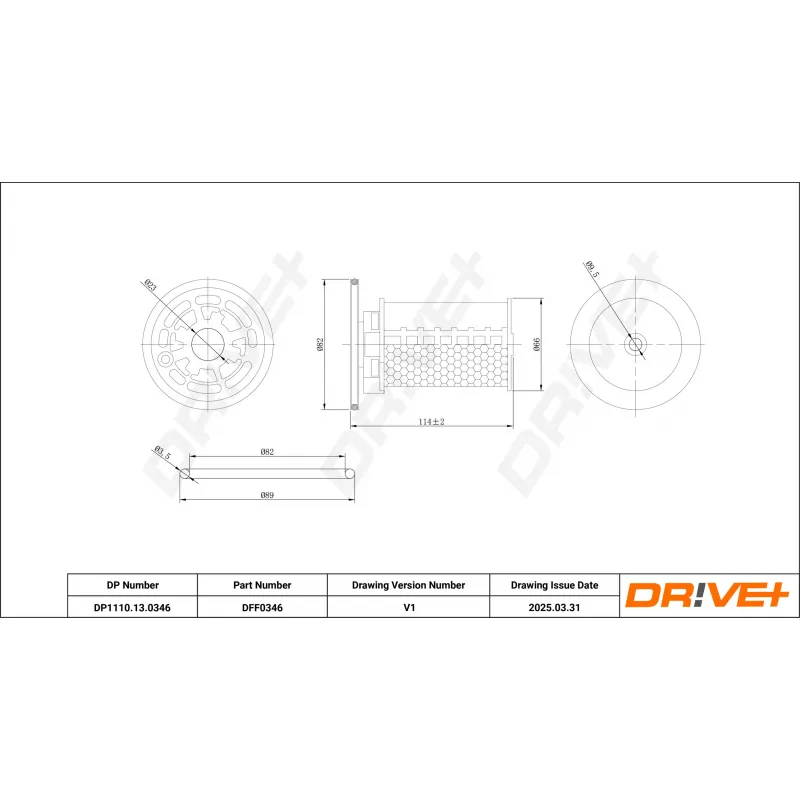 Filtre à carburant Dr!ve+ DP1110.13.0346 - Visuel 1