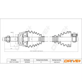 Arbre de transmission Dr!ve+ DP2110.10.0004