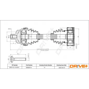 Arbre de transmission Dr!ve+ DP2110.10.0014