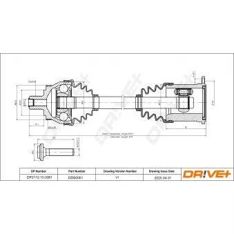Arbre de transmission Dr!ve+ DP2110.10.0061