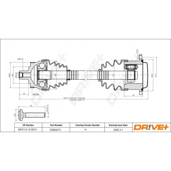 Arbre de transmission Dr!ve+ DP2110.10.0073