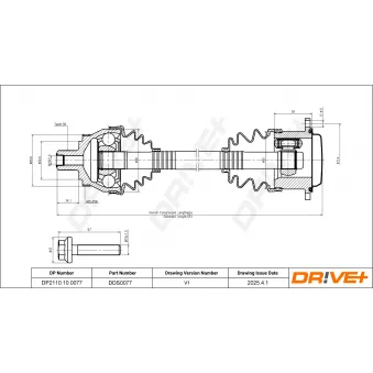 Arbre de transmission Dr!ve+ DP2110.10.0077