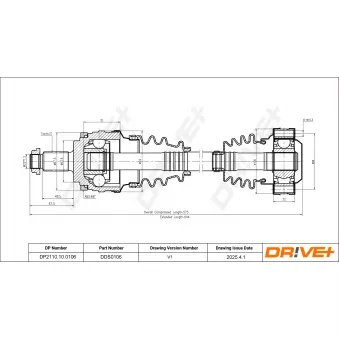 Arbre de transmission Dr!ve+ DP2110.10.0106