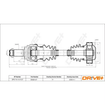 Arbre de transmission Dr!ve+ DP2110.10.0127
