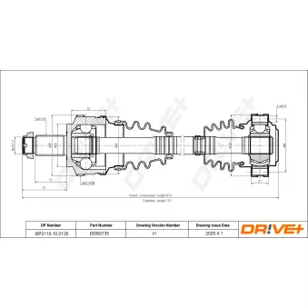 Arbre de transmission Dr!ve+ DP2110.10.0135
