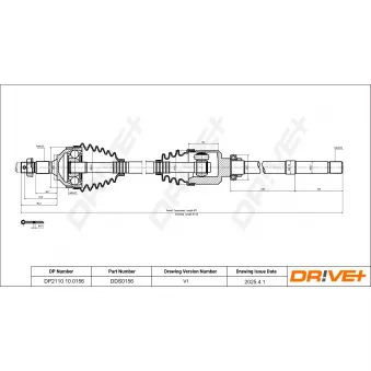 Arbre de transmission Dr!ve+ OEM 3273AA