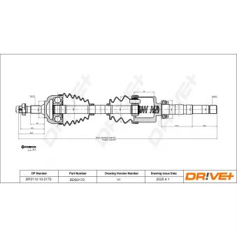 Arbre de transmission Dr!ve+ DP2110.10.0170