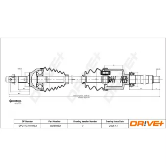 Arbre de transmission Dr!ve+ DP2110.10.0192