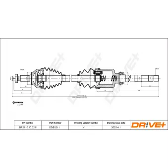 Arbre de transmission Dr!ve+ DP2110.10.0211