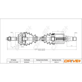 Arbre de transmission Dr!ve+ OEM 327255