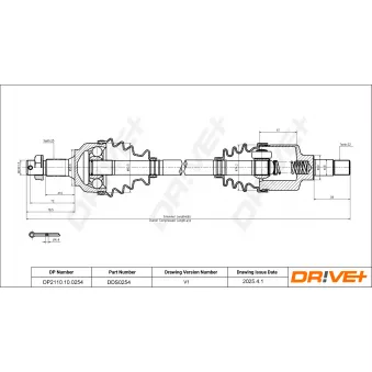 Arbre de transmission Dr!ve+ DP2110.10.0254