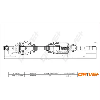 Arbre de transmission Dr!ve+ DP2110.10.0260