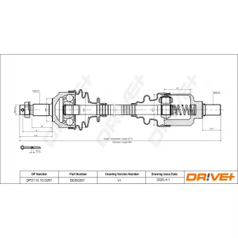 Arbre de transmission Dr!ve+ OEM 3272CE