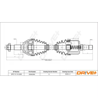 Arbre de transmission Dr!ve+ OEM 71794733