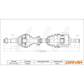 Arbre de transmission Dr!ve+ DP2110.10.0292