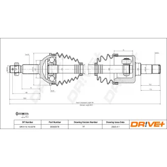 Arbre de transmission Dr!ve+ OEM 1c153b437cf