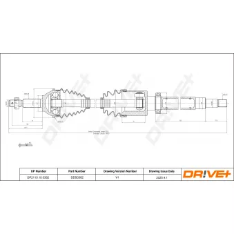 Arbre de transmission Dr!ve+ OEM 1600220