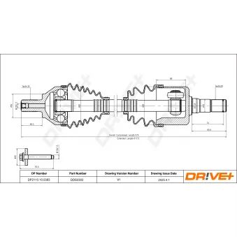Arbre de transmission Dr!ve+ OEM 1505270