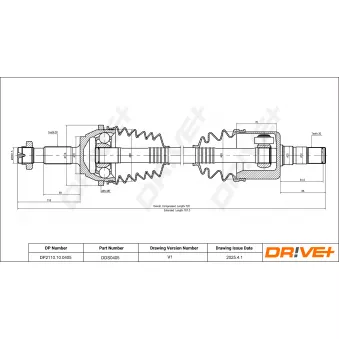 Arbre de transmission Dr!ve+ [DP2110.10.0405]