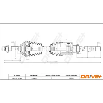 Arbre de transmission Dr!ve+ OEM 538450086