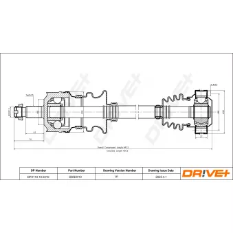 Arbre de transmission Dr!ve+ DP2110.10.0410