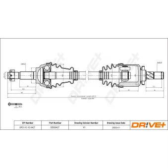 Arbre de transmission Dr!ve+ DP2110.10.0427