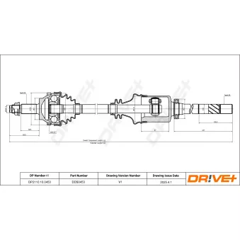 Arbre de transmission Dr!ve+ OEM 7700102999