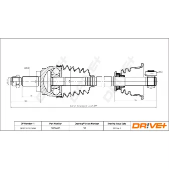 Dr!ve+ DP2110.10.0456 - Arbre de transmission