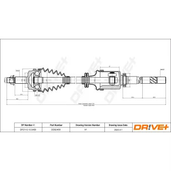 Arbre de transmission Dr!ve+ OEM 8200026912