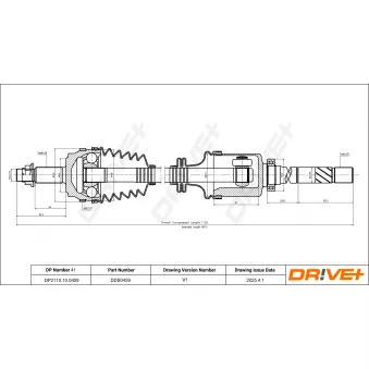 Arbre de transmission Dr!ve+ OEM 8200169285