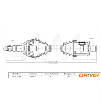 Arbre de transmission Dr!ve+ DP2110.10.0475