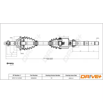 Arbre de transmission Dr!ve+ OEM 3273AN