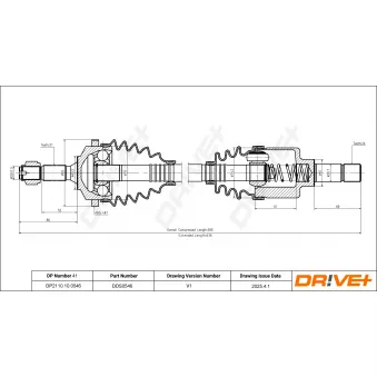 Arbre de transmission Dr!ve+ OEM 3272Y1