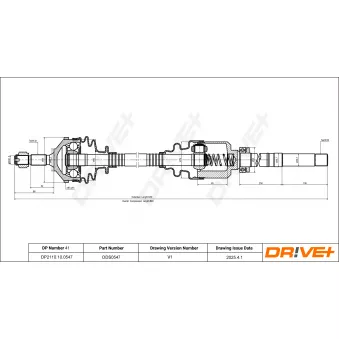 Arbre de transmission Dr!ve+ OEM 3273AQ