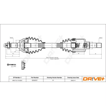 Arbre de transmission Dr!ve+ OEM 3272F5