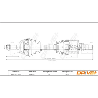 Arbre de transmission Dr!ve+ [DP2110.10.0559]