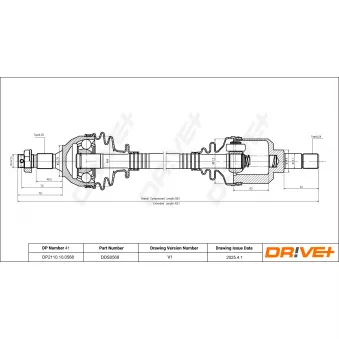 Arbre de transmission Dr!ve+ OEM 3272F8