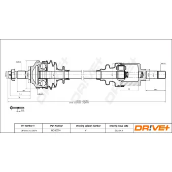 Arbre de transmission Dr!ve+ DP2110.10.0574