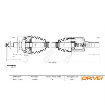 Arbre de transmission Dr!ve+ DP2110.10.0578