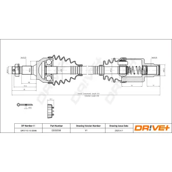Arbre de transmission Dr!ve+ OEM 3273kz