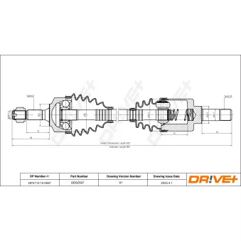 Arbre de transmission Dr!ve+ DP2110.10.0597