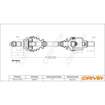 Arbre de transmission Dr!ve+ OEM 3272QE