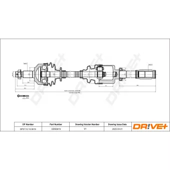 Arbre de transmission Dr!ve+ OEM 3273CC