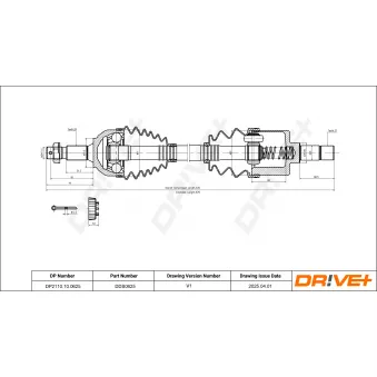 Arbre de transmission Dr!ve+ DP2110.10.0625