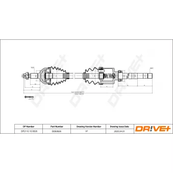 Arbre de transmission Dr!ve+ OEM 3273LN