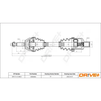 Arbre de transmission Dr!ve+ OEM 7700105485